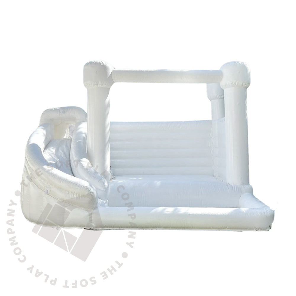 Maxi Marshmallow Bounce with Curved Slide, 15x12ft